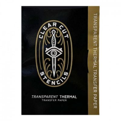 CLEAR CUT STENCILS - TRANSPARENT PAPER - transparentes Präge-Thermopapier für Tattoos