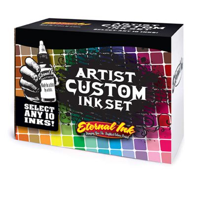 Tattoo-Tinte ETERNAL - 10 ARTIST CUSTOM INK SET Tattoo-Farben von einem Welthersteller. Wir bieten eine große Auswahl an Farben.
