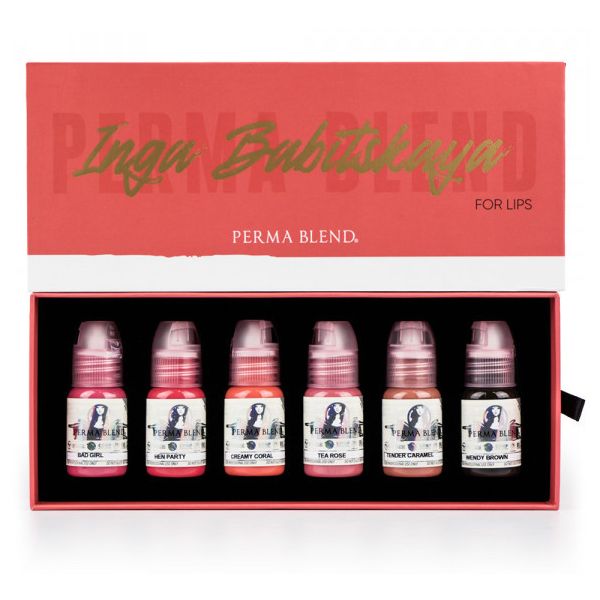 PERMA BLEND - INGA BABITSKAYA FOR LIPS SET - Pigment für Permanentes Make-up
