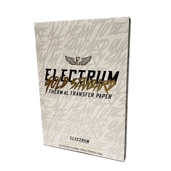 ELECTRUM - GOLD THERMAL TRANSFER PAPER - Schablone Thermo-Tattoo-Papier