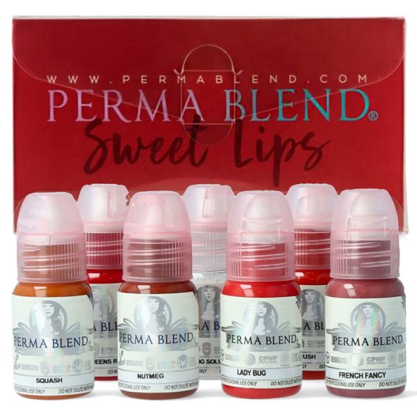 Pigment für Permanentes Make-up:  PERMA BLEND - SWEET LIP COLLECTION SET